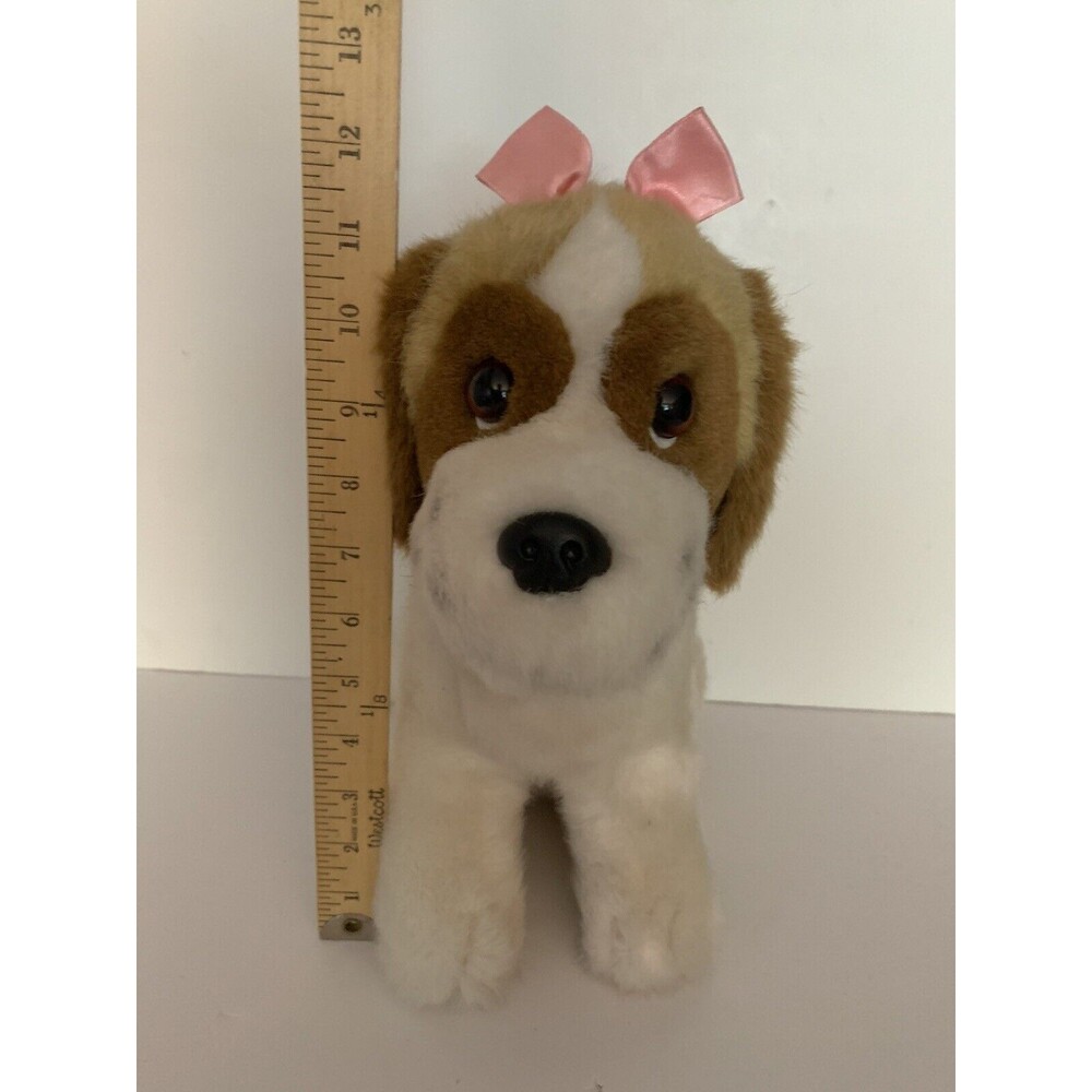 Dakin Beethoven's 2nd Missy St. Bernard Plush Pink Bow Collar 12" Vintage - Picture 6 of 14